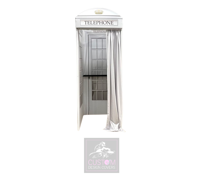 White Audio Guest Book Telephone Booth