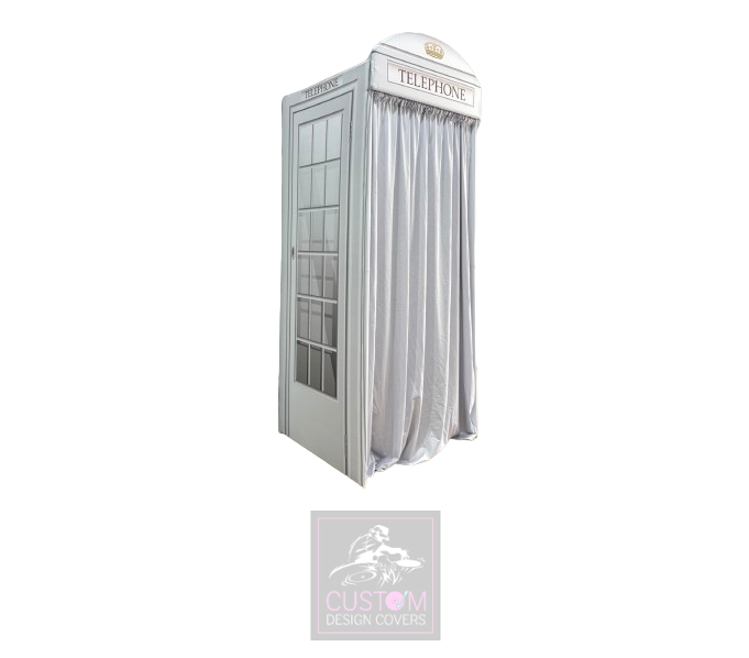 White Audio Guest Book Telephone Booth