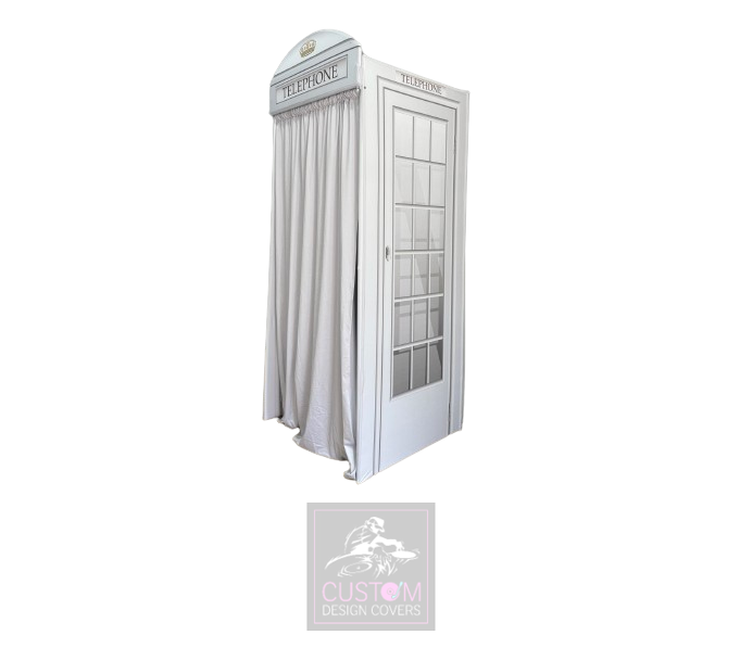 White Audio Guest Book Telephone Booth