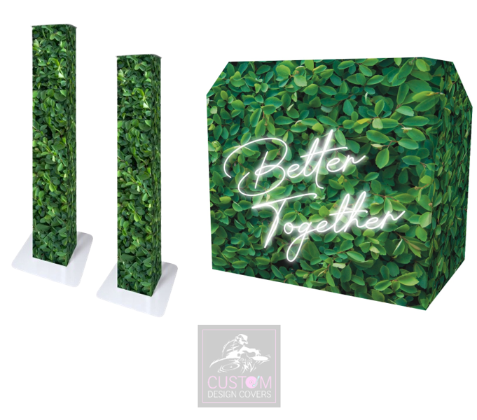 Spiraea Leaves Better Together Lycra DJ Booth Cover (PACKAGE BUNDLE) - MKII