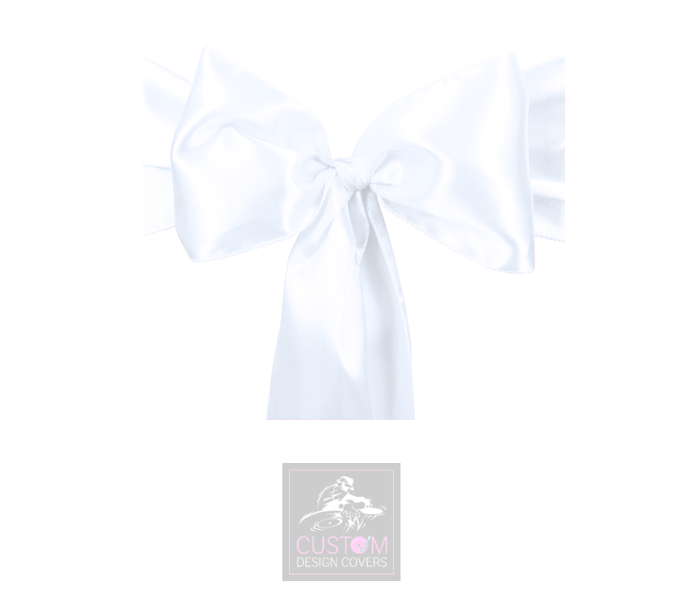 White Satin Sashes