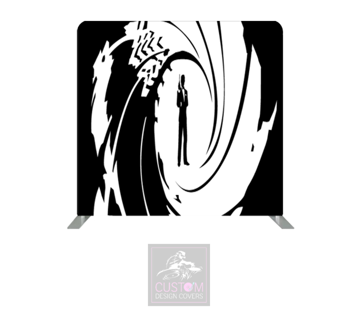 Secret Agent Lycra Pillowcase Backdrop Cover (DOUBLE SIDED)