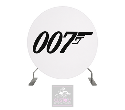 007 White Full Circle Pillowcase Backdrop Cover
