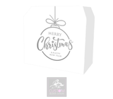 White Merry Christmas *Grey* Lycra DJ Covers