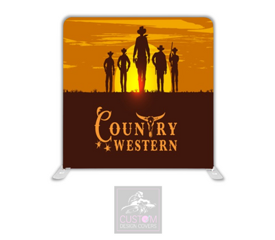 Wild West Lycra Pillowcase Backdrop Cover (DOUBLE SIDED)