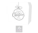 Merry Christmas  S&H Lycra DJ Booth Cover *WHITE/GREY*