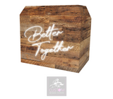 Rustic Better Together Lycra DJ Booth Cover 