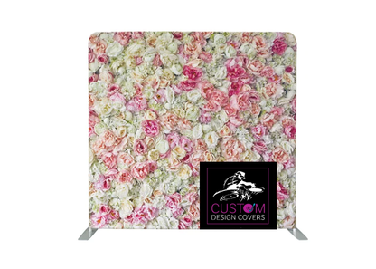 Flower Wall Lycra Pillowcase Backdrop Cover (DOUBLE SIDED)