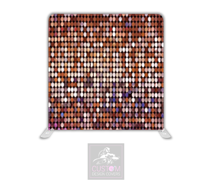 Copper Sequin Effect Lycra Pillowcase Backdrop Cover (DOUBLE SIDED)