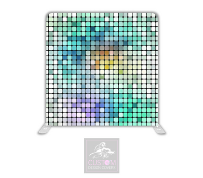 Mermaid Mirror Wall Lycra Pillowcase Backdrop Cover