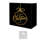 Merry Christmas Lycra DJ Booth Cover *Black/Gold*
