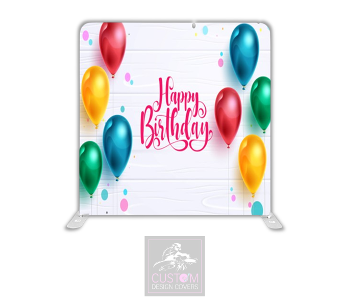 Happy Birthday Pillowcase Backdrop Cover
