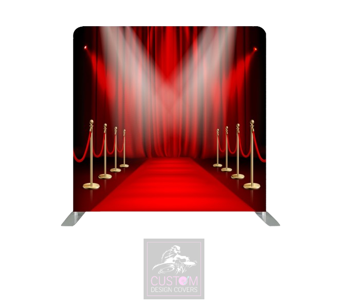 Red Carpet Lycra Pillowcase Backdrop Cover