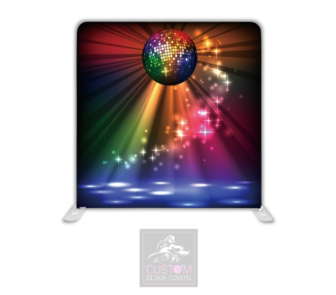 Disco Ball Lycra Pillowcase Backdrop Cover