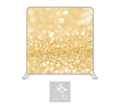 Gold Sparkle Lycra Pillowcase Backdrop Cover (DOUBLE SIDED)