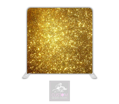 Gold Glitter Lycra Pillowcase Backdrop Cover