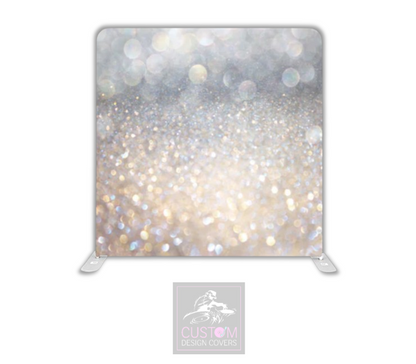 Silver Sparkle Lycra Pillowcase Backdrop Cover