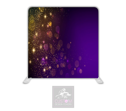 Purple Sparkle Pillowcase Backdrop Cover