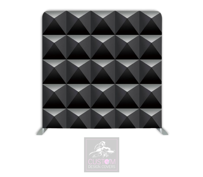 Pyramid Pattern Effect Lycra Pillowcase Backdrop Cover