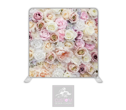 Flower Wall Lycra Pillowcase Backdrop Cover