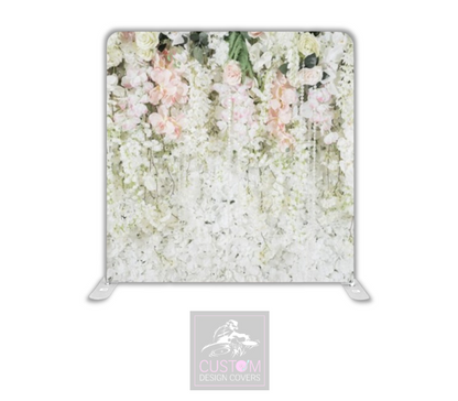 Flower Wall Lycra Pillowcase Backdrop Cover