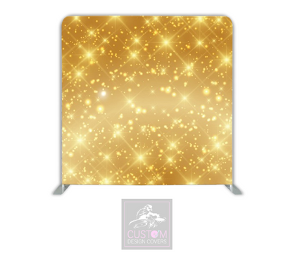 Gold Sparkle Effect Lycra Pillowcase Backdrop Cover