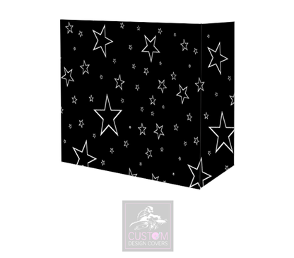 White Stars on Black Booth Cover Combi