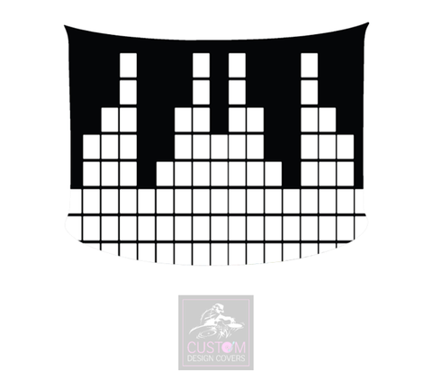 THE EQUALIZER LYCRA DJ BOOTH COVER (BLACK/WHITE) *SINGLE SIDED*