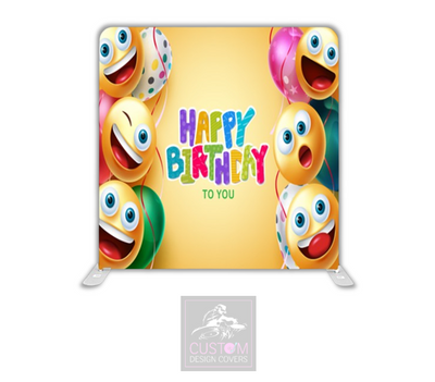Emoji Lycra Pillowcase Backdrop Cover (DOUBLE SIDED)