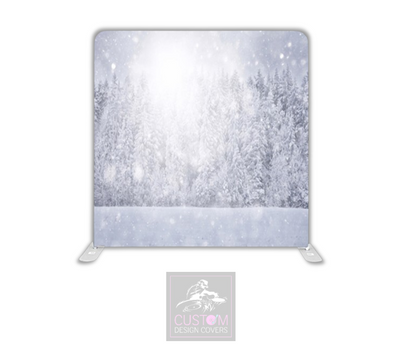 Snowy Forest Pillowcase Backdrop Cover (DOUBLE SIDED)