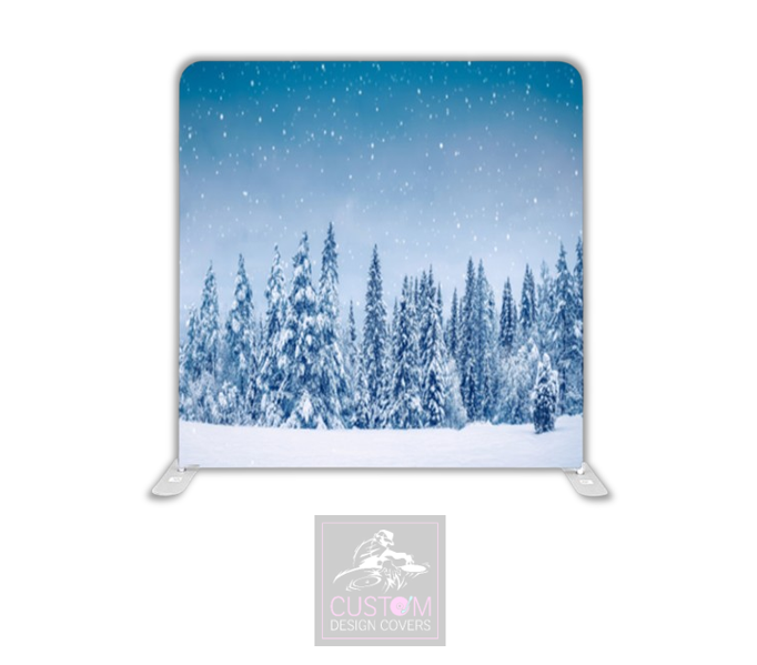 Snowy Forest Pillowcase Backdrop Cover