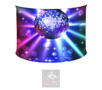Disco Mirror Ball Lycra DJ Booth Cover *SINGLE SIDED*