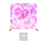 Pink Hearts Lycra Backdrop Cover (DOUBLE SIDED)