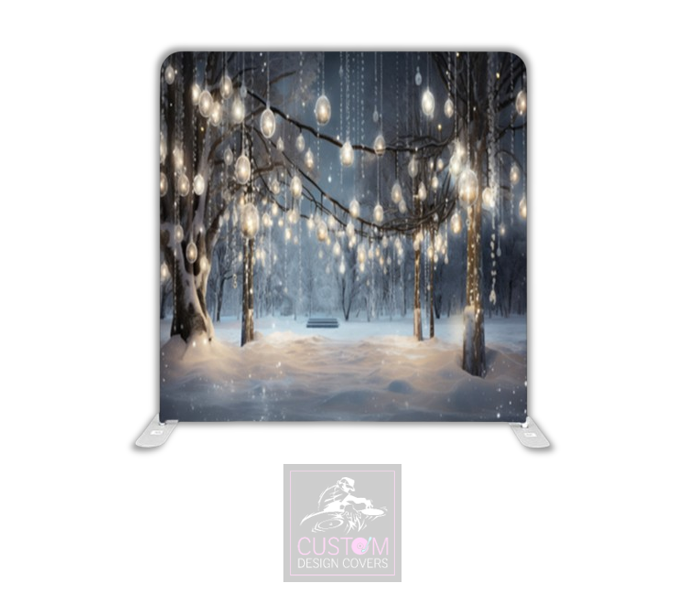Christmas Night Lycra Pillowcase Backdrop Cover