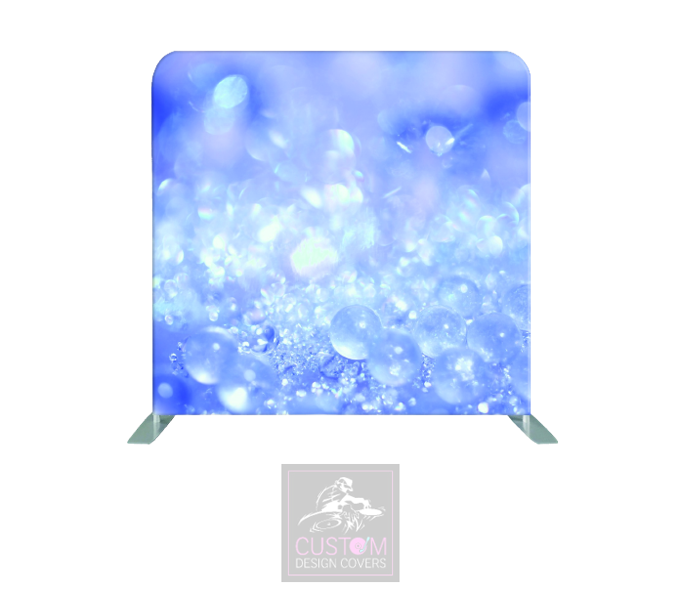 Crystal Blue Lycra Pillowcase Backdrop Cover (DOUBLE SIDED)