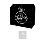 Merry Christmas S&H Lycra DJ Booth Cover *BLACK/WHITE*