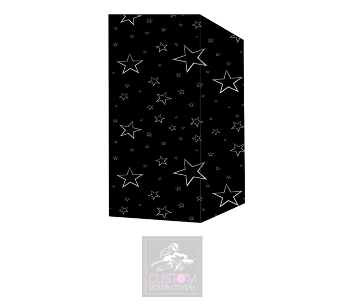 Grey Stars on Black Booth Cover Micron