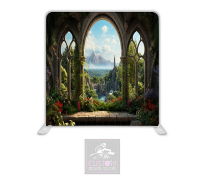 Mountain View Lycra Pillowcase Backdrop Cover (DOUBLE SIDED)