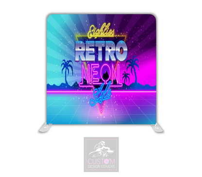 Eighties Retro Pillowcase Backdrop Cover