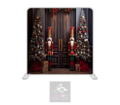 Christmas Nutcracker Lycra Pillowcase Backdrop Cover
