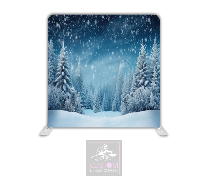 Christmas Trees Lycra Pillowcase Backdrop Cover