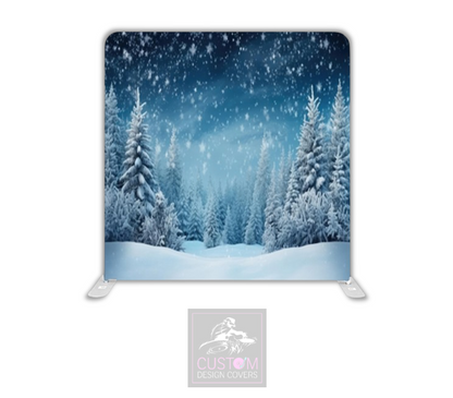Christmas Trees Lycra Pillowcase Backdrop Cover (DOUBLE SIDED)