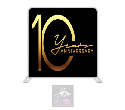 10th Anniversary Pillowcase Backdrop Cover