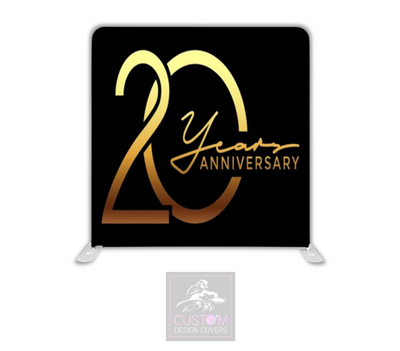 20th Anniversary Lycra Backdrop Cover (DOUBLE SIDED)