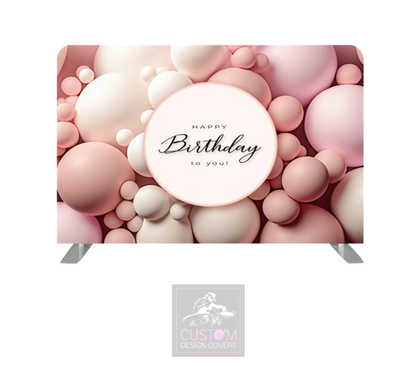 Happy Birthday Lycra Pillowcase Backdrop Cover (DOUBLE SIDED)