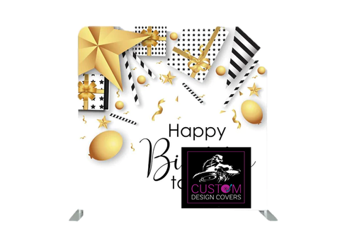 Birthday Lycra Backdrop Cover (DOUBLE SIDED)