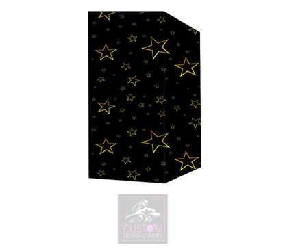 Gold Stars on Black Booth Cover Micron