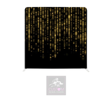 Black & Gold Sparkle Lycra Pillowcase Backdrop Cover (DOUBLE SIDED)