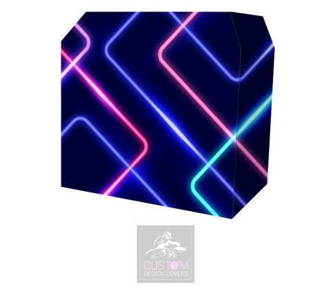 Neon Effect Lycra DJ Booth Cover