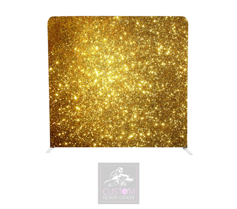 Gold Glitter Lycra Pillowcase Backdrop Cover (DOUBLE SIDED)